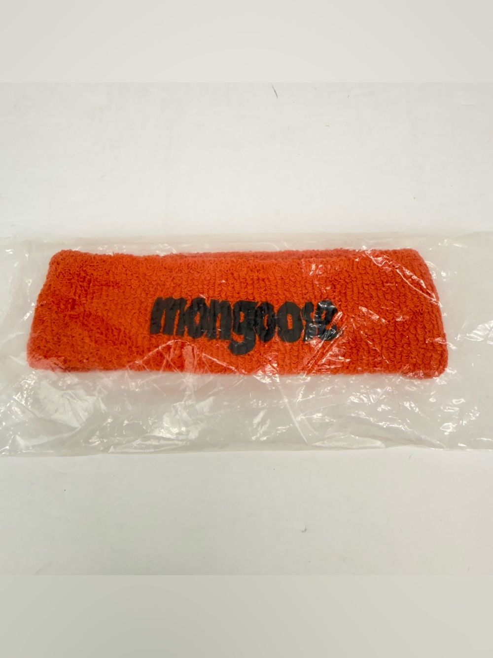 Vintage Mongoose BMX Orange Terry Cloth Athletic Sweatband Headband NEW